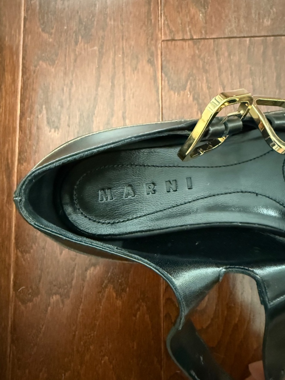 Marni Platform Espadrille Mary Janes in Black, size 37 - Picture 4 of 10